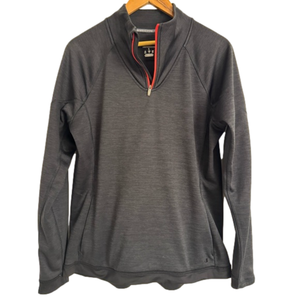 Women’s Gray/Red Champion Performance 1/4 Zip Pullover Athletic Large Jacket